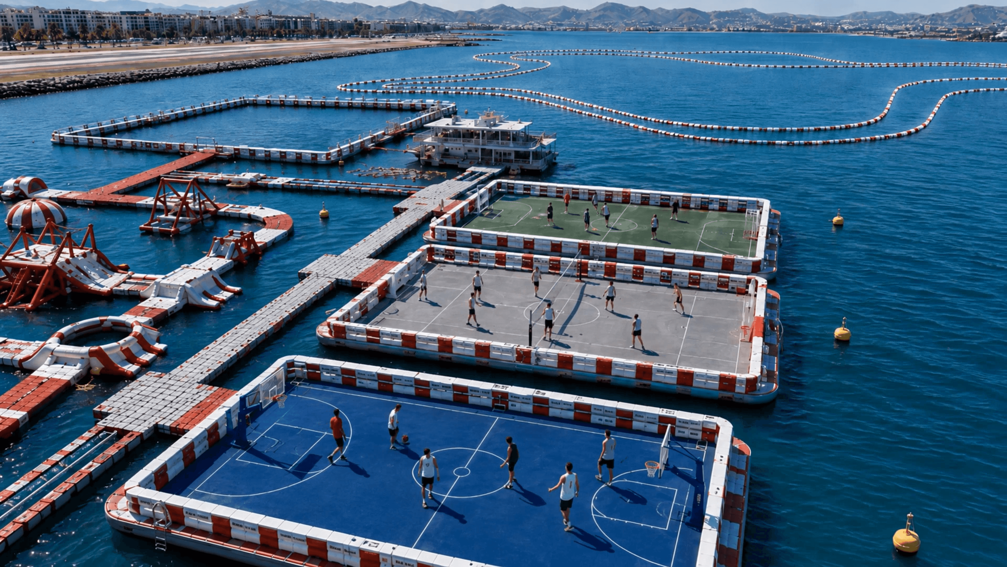 Floating sports zone